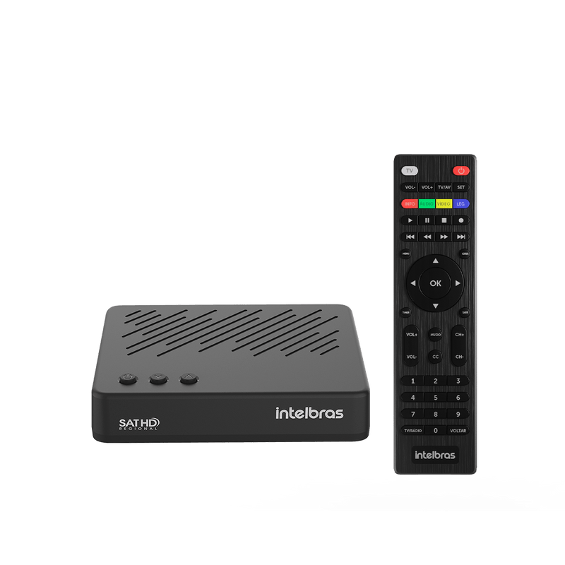 Receptor Digital de TV via Satélite C/Gravador Intelbras RDS 830